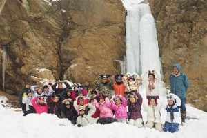 大明神の滝（通常非公開）にて